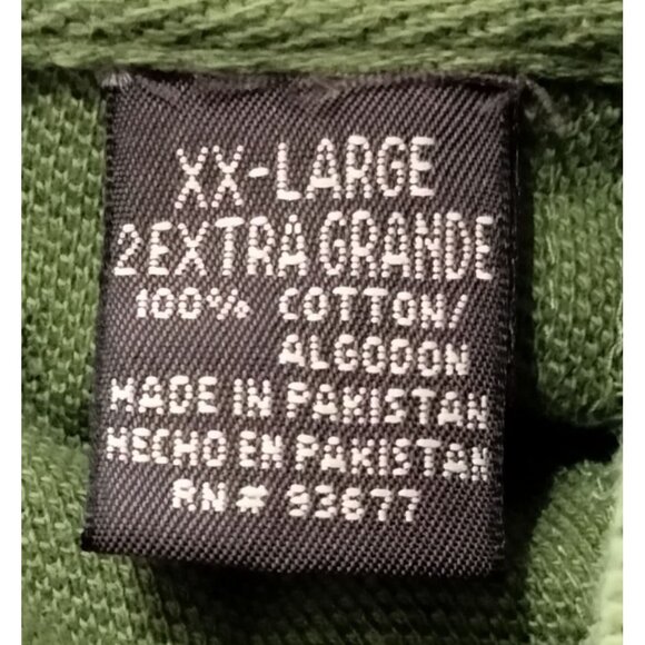 St Johns Mens Sizes XL Polo Shirt Bay Yarn Dye Pique Green Striped Casual - Picture 7 of 7